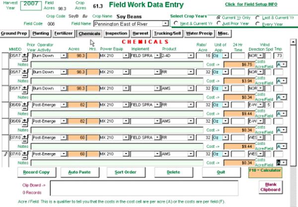 Field Work Data Entry