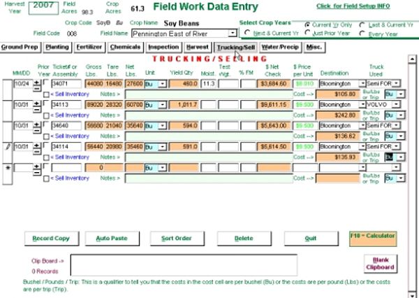 Field Work Data Entry